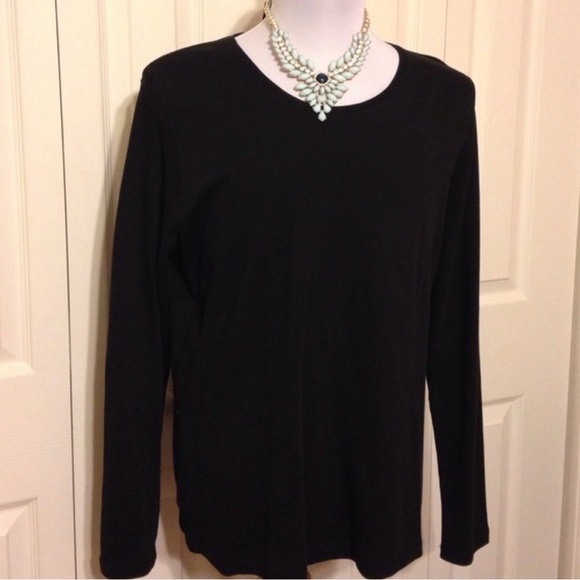 White Stag Tops - Black Long Sleeve Top